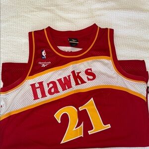 Dominique Wilkins “Hardwood Classics” Throwback Hawks Jersey